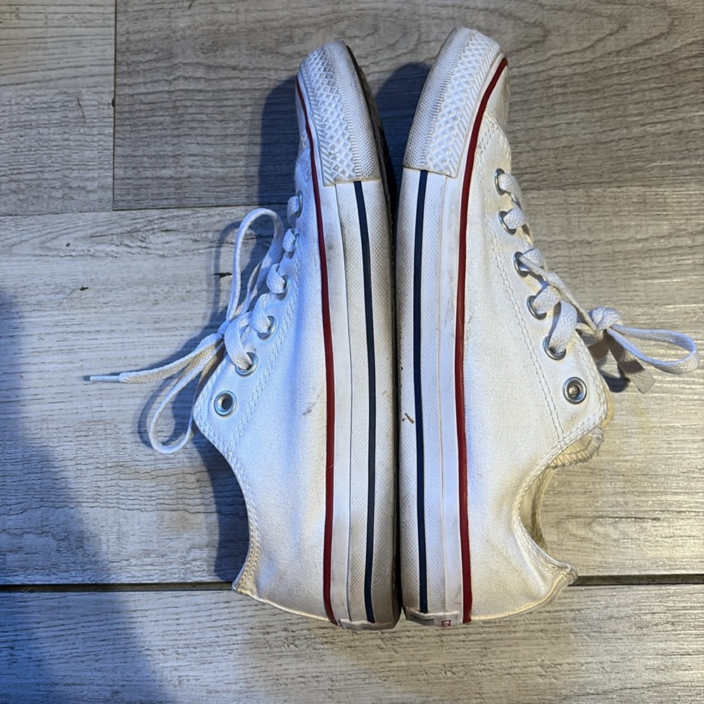 Converse All Star White Canvas Shoes women’s 7.5 / men’s 5.5 - Picture 10 of 11